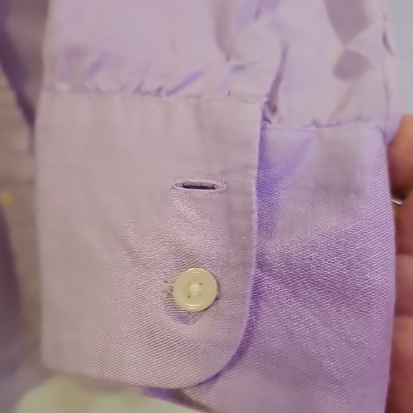 LOFT Lilac Ruffled Blouse Size M - Picture 5 of 6